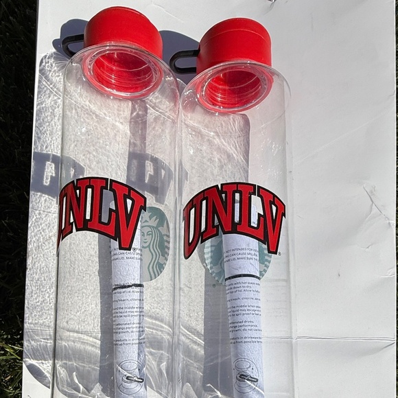 New 2022 Starbucks UNLV rebels plastic Water Bottle college (2), you get both - Picture 5 of 8